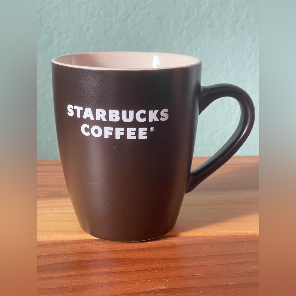 2008 Starbucks Coffee Tea Cup Mug Classic Chocolate Brown Ceramic 12oz Original